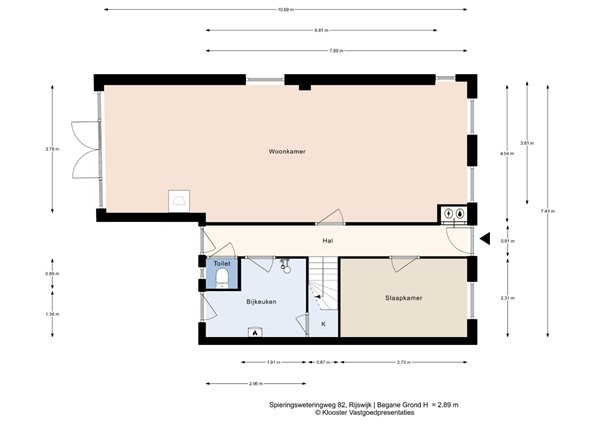 Plattegrond - Spieringsweteringweg 82, 2286 KG Rijswijk - Begane grond.jpeg